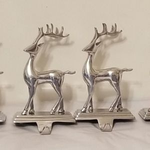 Holiday - Set of 2 Reindeer stocking holders Holiday - Set of 2 Reindeer stocking holders